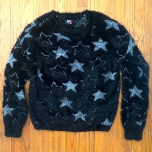 ⭐️FUZZY STAR PRINT YOUTH SWEATER⭐️